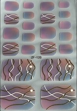 TOE NAIL WRAPS - PEEL OFF AND