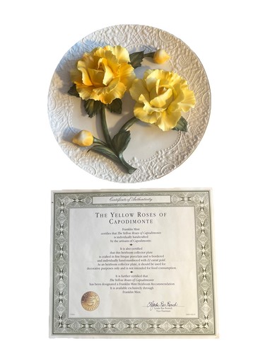 Franklin mint the yellow roses - the,