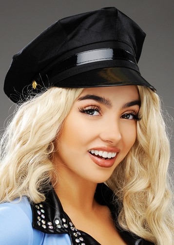 Adult size black police - adult,