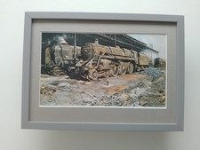 David Shepherd Steam Train print 'Nine Elms - The Last Hours' FRAMED