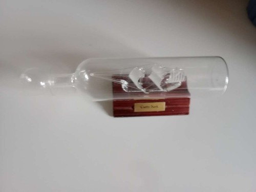 Glass ship bottle - a,