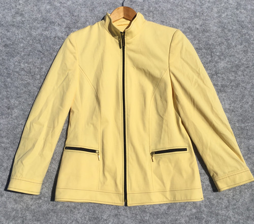 Basler womens yellow zip - basler,