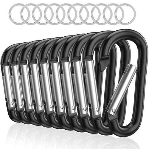 Aluminum carabiner d ring - 3",