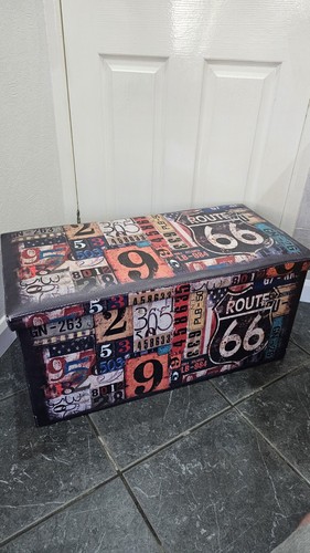 Vintage storage bench retro - storage,