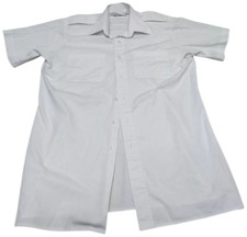 Shirt Short Sleeves White Mans Royal Navy RN Issue Uniform Shoulder Epaulettes