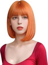 35 cm Ginger Wig with Fringe