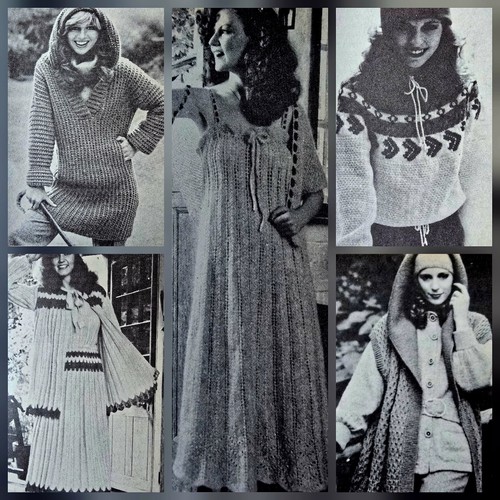 1970s sundress maxi hoodie - 1970s,