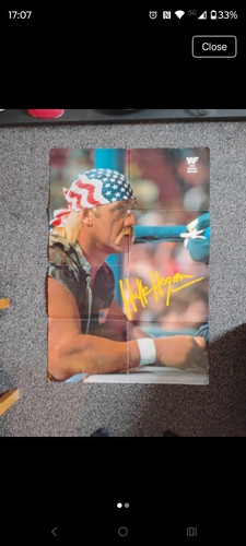 Wwf hulk hogan poster 90s - hulk,