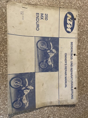 Original vintage 1987 ktm 250 - original,