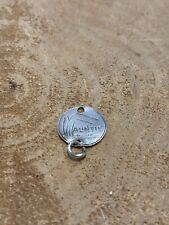 Antique English Silver Victorian 1890’s “AUNTIE” Love Token Coin Pendant Charm