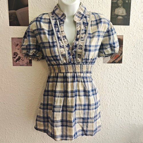 Vintage blue white - blue,