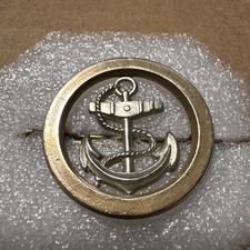 Vintage Original Royal Navy Ratings Anchor Beret Badge genuine