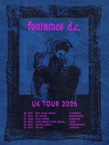 Fontaines poster uk tour - poster,