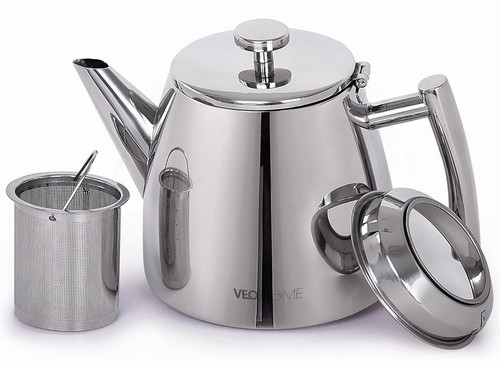 Stainless steel teapot with - teapot,