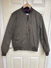Jack Wills Padded Bomber Jacket In Khaki Size Medium Good Used Condition