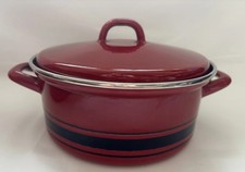Vintage Retro 1960s Red Enamel