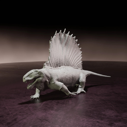 Dimetrodon walking dinosaur - dimetrodon,