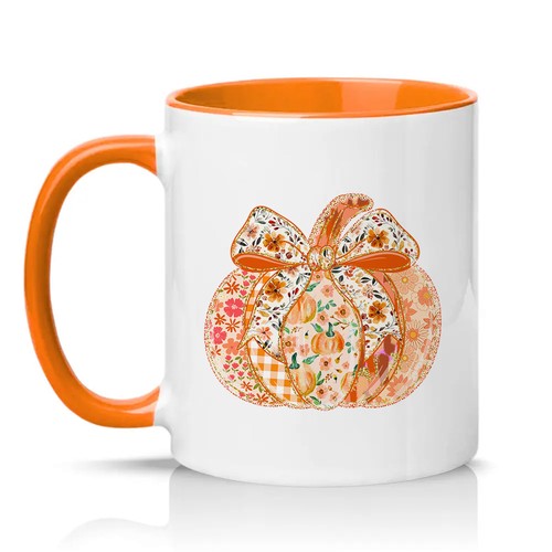 Floral patchwork pumpkin - floral,