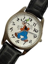 Disney Store Goofy Watch Moving Bands Backwards Numbers New Battery