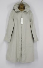 Y-3 WOMENS CL TRENCH HOODED COAT FULL ZIPPER JACKET UK M CLEAR BROWN RRP £450 IB