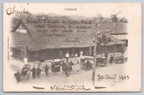 Postcard antique tonkin - tonkin, nam