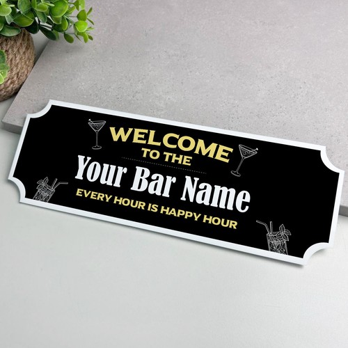 Personalised bar welcome signs - bar,