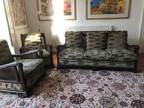 Antique 1920s bergere piece - antique,