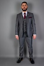 Mens Suit Dark Grey Three 3