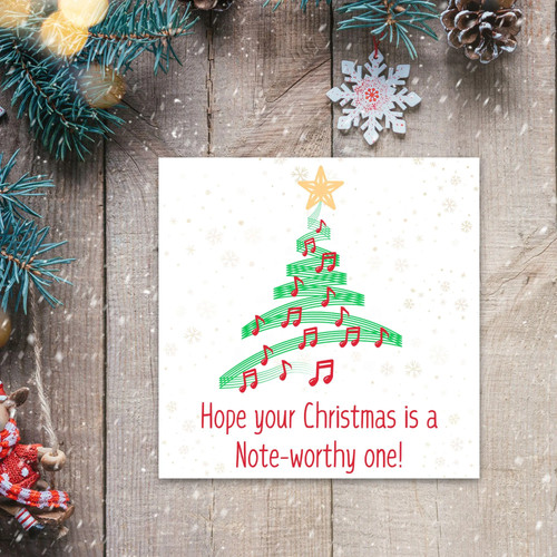 Musician christmas card music - card,,