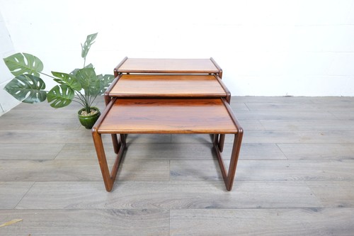 Danish nest rosewood tables - danish,