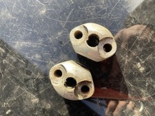 Matchless AJS Tele Fork Caps Wheel Spindle Caps Pair 