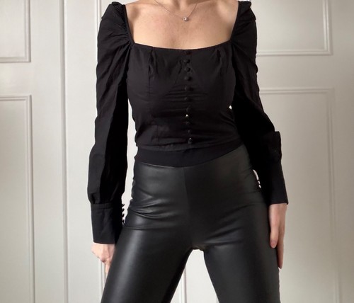 Nasty gal black cropped cotton - nasty,