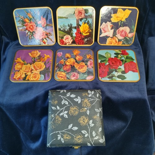 Vintage coasters case set - coasters,