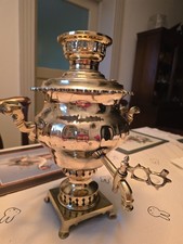 Antique Russian Brass Samovar