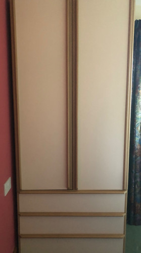 Tall wardrobe with short