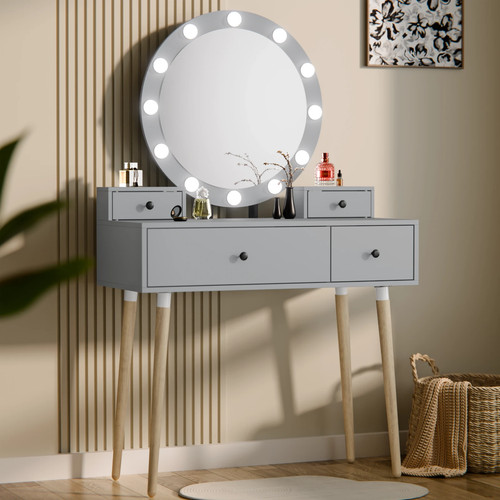 Dressing table with - table, storage
