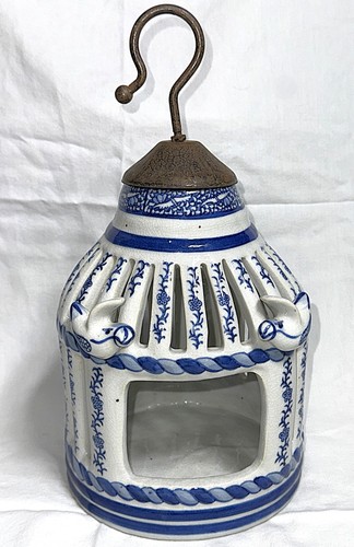 Vtg chinoiserie blue white - blue,