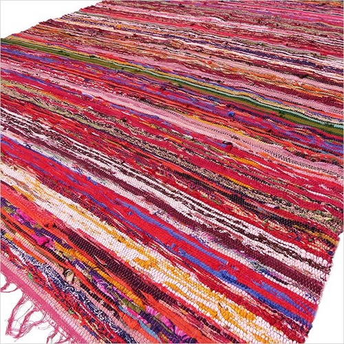 Indian rag rug - rag, asian