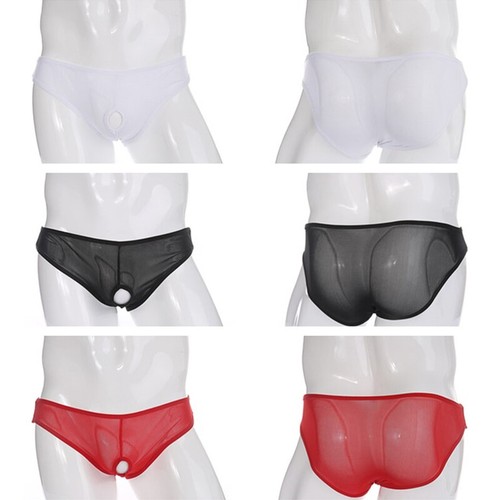 Sexy lingerie mens mesh briefs - lingerie,