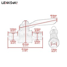 5/16" 3/8" 1/4" Brass In-Line
