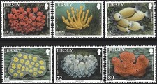 2011 Jersey Sg 1567/1572 Marine Life (9th series) Sea Squirts and Sponges MNH