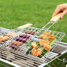 BBQ Mesh Grill Basket Rack