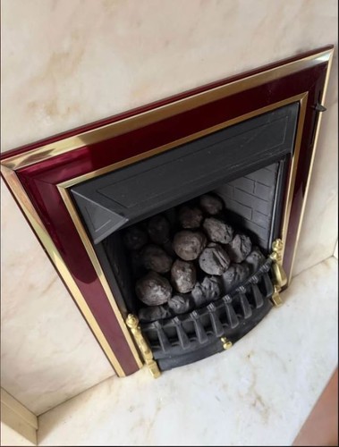 Gas fire - gas,