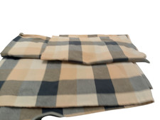 Laura Ashley Home 100% Cotton Duvet Cover & 2 Pillowcases Yellow/Grey Check