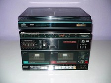 AIWA CX-W10 STEREO CASSETTE RECEIVER & AIWA PX-10/PX-E10 TURNTABLE SYSTEM (1985)