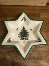 Spode Christmas Tree Star Shaped Dish 31cm