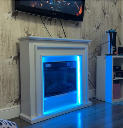 Electric fireplace suite led - electric,