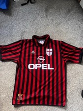 Original Authentic Adidas AC Milan 1999/2000 Centenary Home Shirt Mens Large