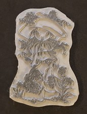 Girl hat scene - , flowers