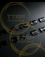 Gloss Black Badge Letters fit Rover Range - Front OR Rear GENUINE Sizing